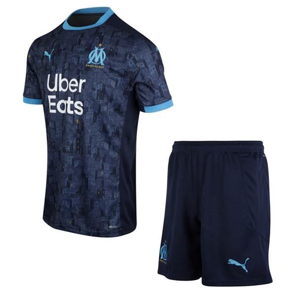 Camiseta Marsella 2ª Kit Niños 2020 2021 Azul